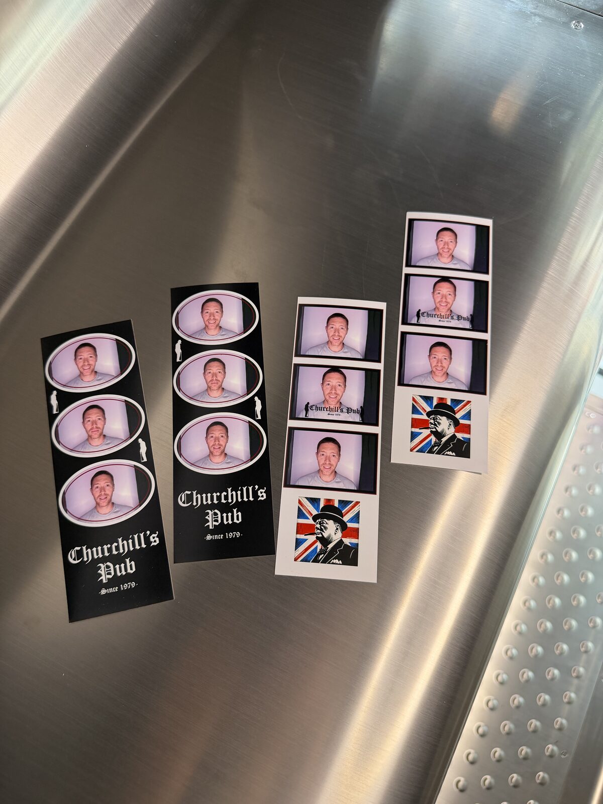 Churchill's Pub photo strips