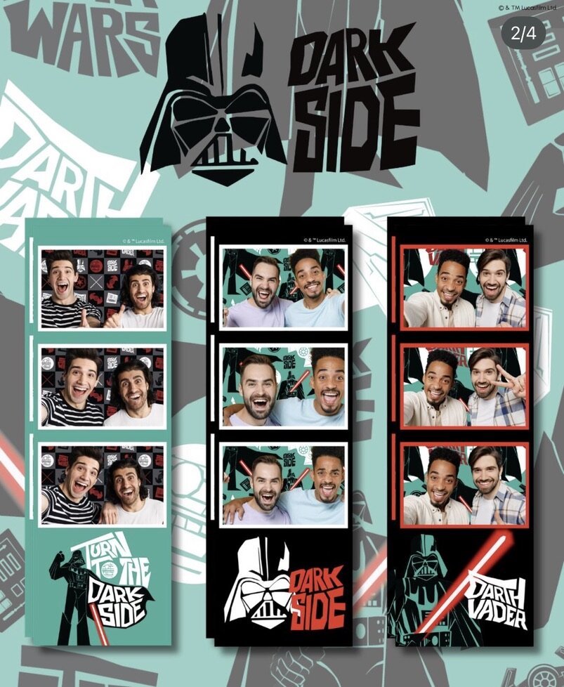 Themed film photo strips